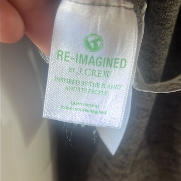 J. Crew Classic Gray and Black Striped Crewneck Sweater - Picture 3 of 9